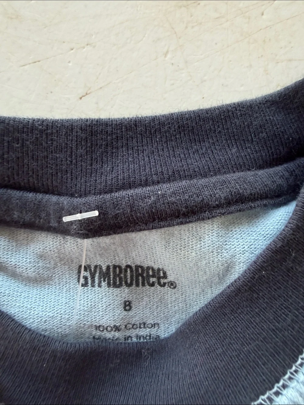 Gymboree Blue & Cream Pirate Ship Layered-Look Long Sleeve Tee